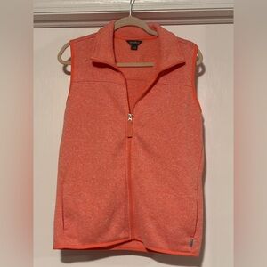 Eddie Bauer Coral Zip-Front Fleece Vest